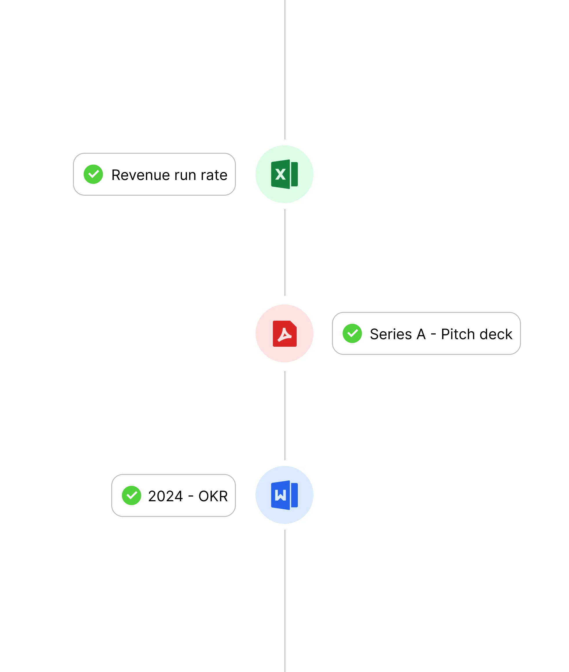 Share pitch decks & documents